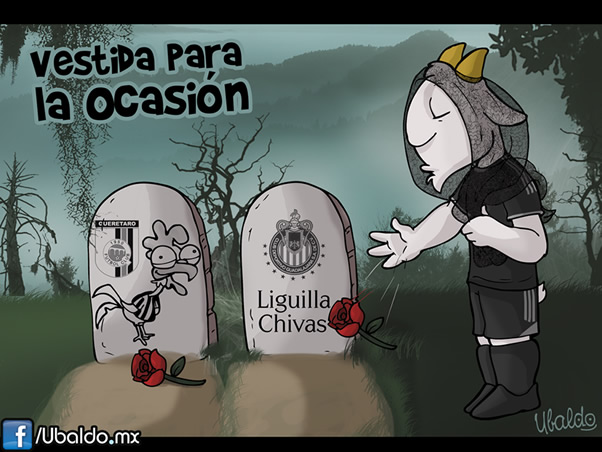 La Chiva salió al Omnilife vestida para la ocasión