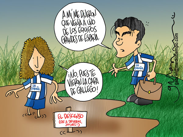 La Coruña, el descenso, y Omar Bravo la Presentación.