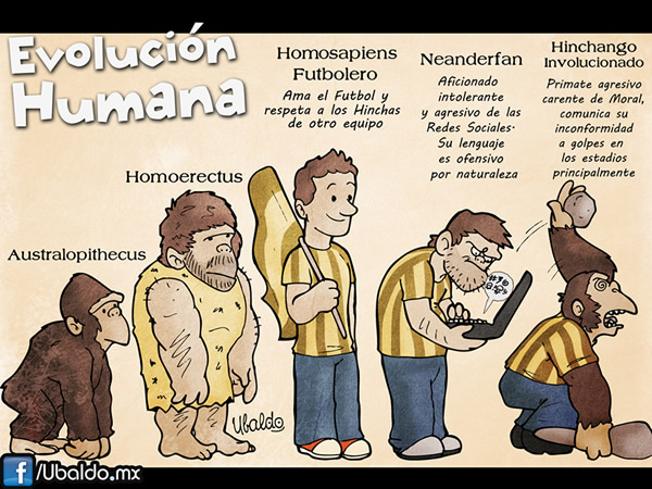 La evolución Humana en el futbol