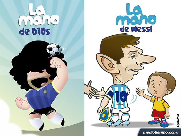 La mano de Messi
