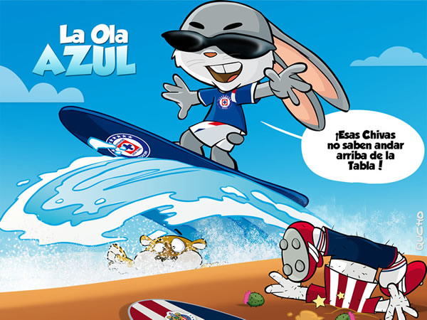 La ola azul