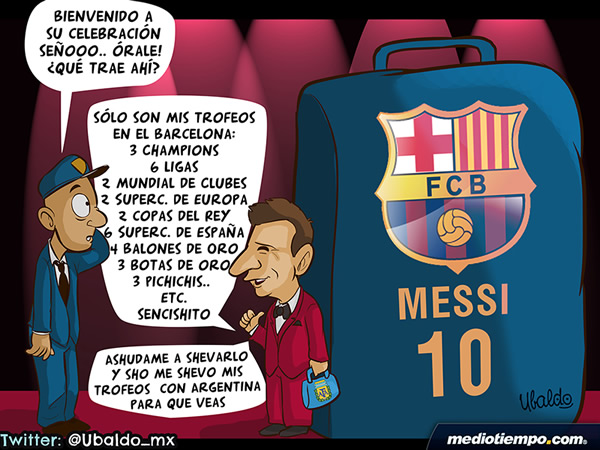 Messi celebra sus 10 años