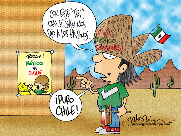 México, Chile, amistosos, los, angeles, aficionado México, Chile, amistosos,...
