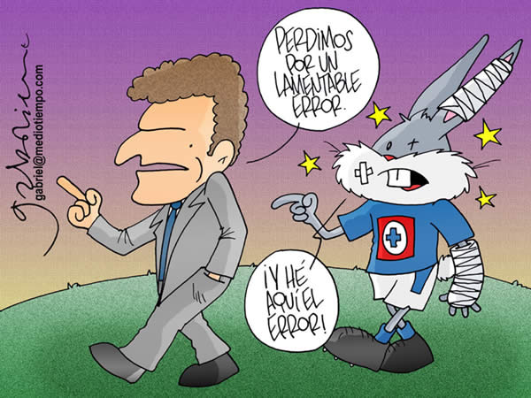 mizrahi, tecnico de cruz azul, dice: perdimos por un lamentable error. el...