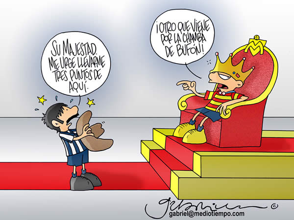 monterrey pide a monarcas: señor, me urge llevarme tres puntos de aqui....