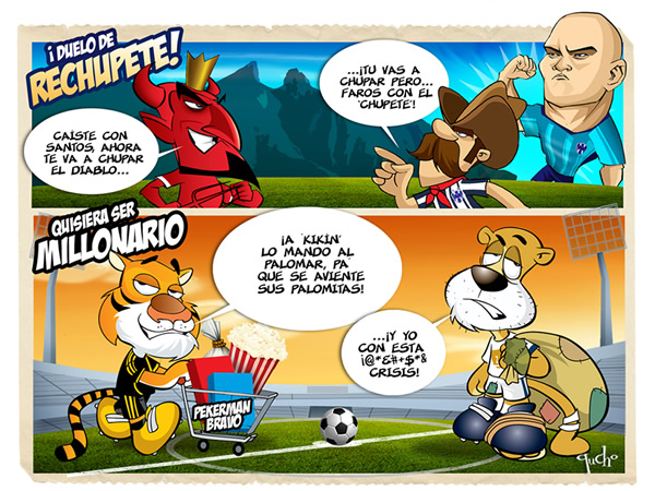 Monterrey-Toluca, duelo de ReChupete. Pumas-Tigres, duelo de Quisiera ser...