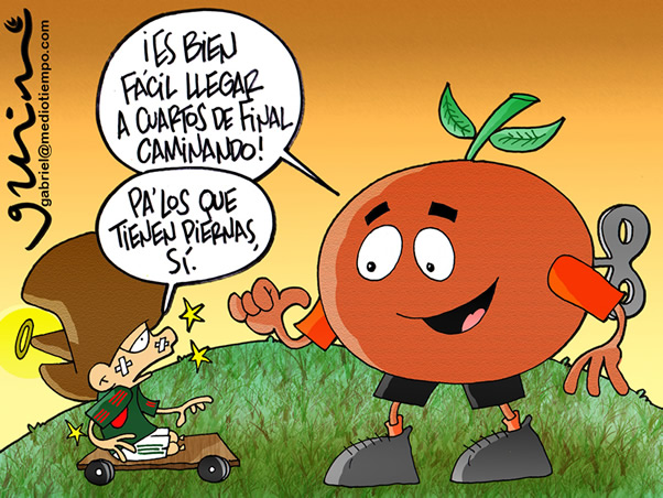 Naranja caminando