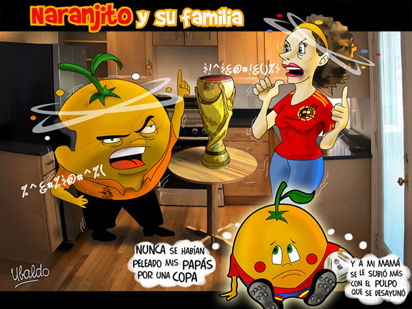 Naranjito y su familia