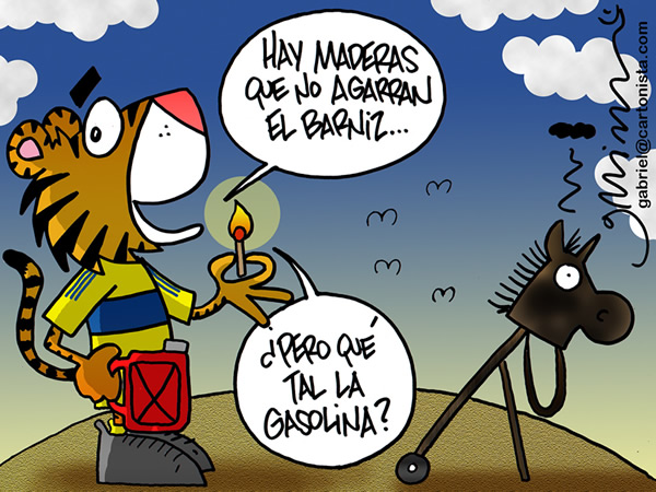Potro en llamas