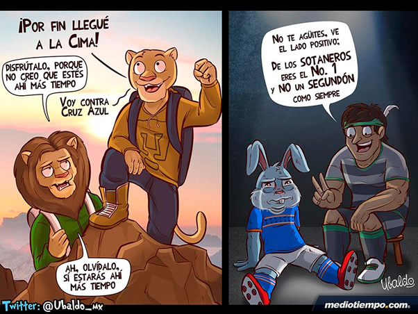 Pumas en la cima