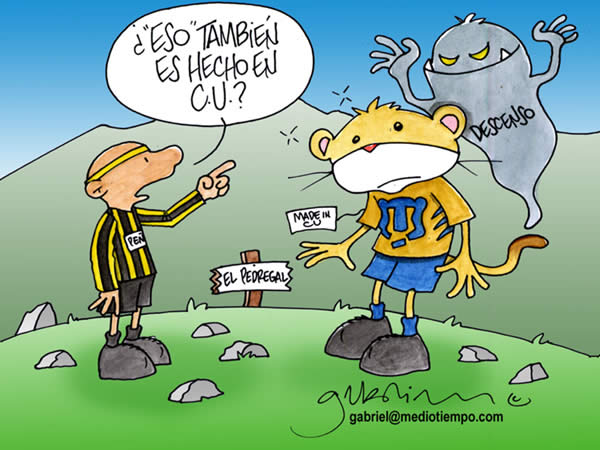 pumas: fantasma del descenso, hecho en cu. penarol: esto tambien es hecho en...
