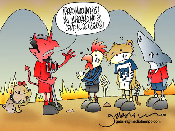 queretaro, pumas y veracruz con el diablo del toluca. diablo: pero...
