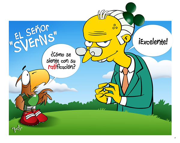 Ratificación Sven, Señor Burns. Ratificación Sven, Señor Burns.