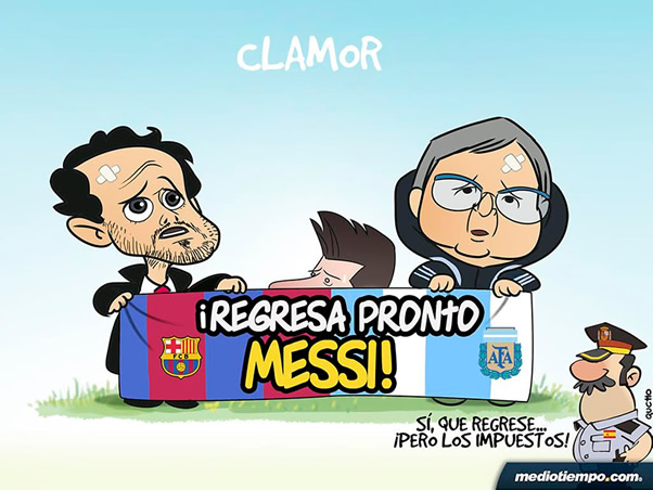 ¡Regresa pronto Messi!