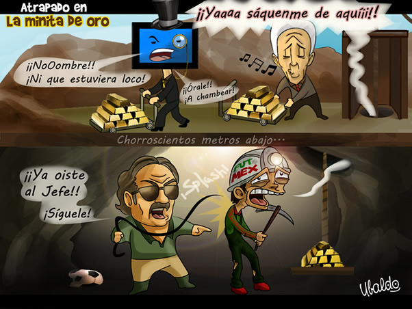 Salvado de una minita de oro