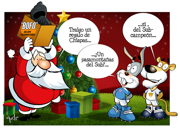 Santa Claus con El Bofo, Cruz Azul y Pumas Santa Claus con El Bofo, Cruz...