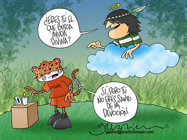 Santos pregunta: eres tu el que busca ayuda divina? El Jaguare responde: Si,...