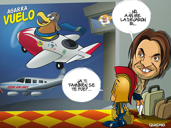 Se les fue el avión