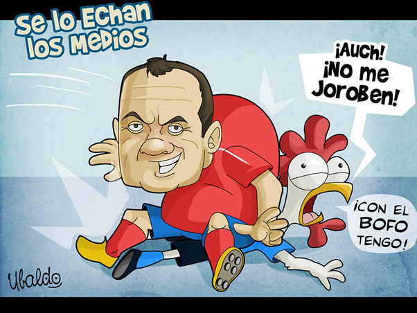 Se lo echan los medios
