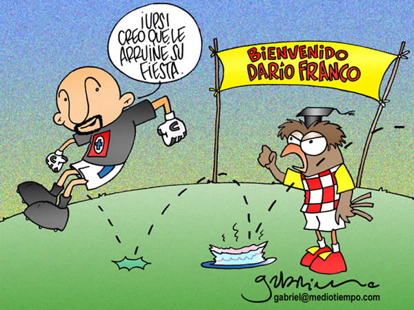 tecos: bienvenido dario franco. conejo: ups, creo que arruine su fiesta....