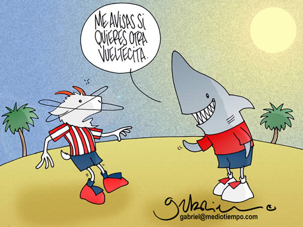los tiburones rojos del veracruz derrotaron 3-2 a chivas. el tiburón dice a...