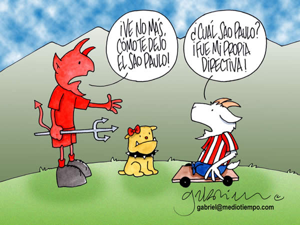 toluca: ve nomas como te dejó el sao paulo. chivas: cual sao paulo, fue mi...