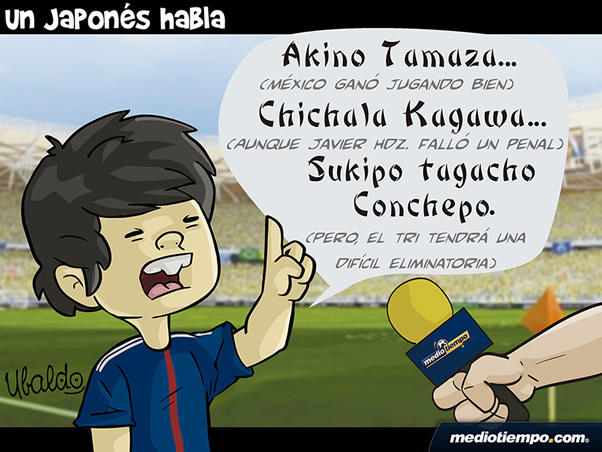 Un japonés habla