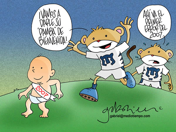 un puma persigue al año nuevo 2007: vamos a darle su pamba de bienvenida!...