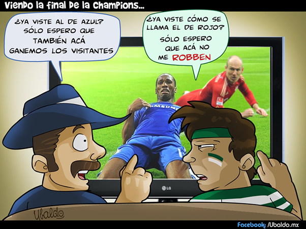 Viendo la Final de la Champions
