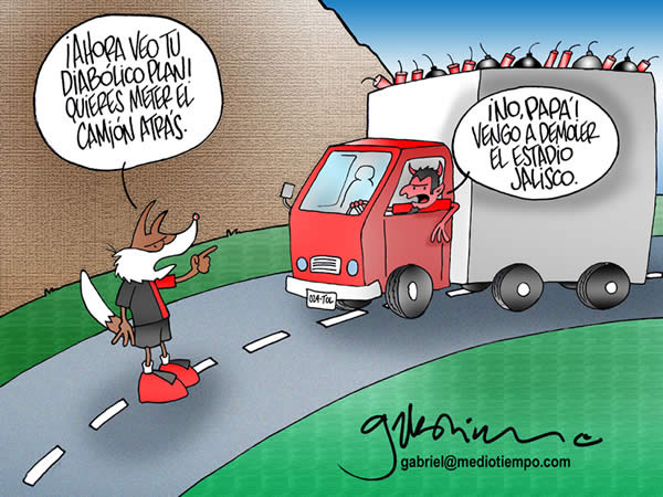 zorro del atlas: ahora veo tu diabolico plan! quieres meter el camion atras....
