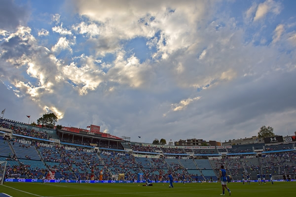 A pocos minutos del arrancar el juego, así lució el estadio.