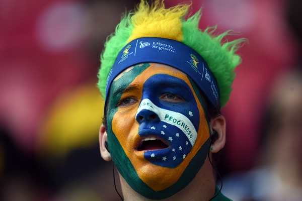 Aficionados de la Verdeamarela presenciaron el Costa Rica vs Grecia.
