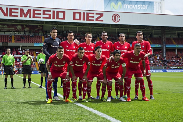 Alineación inicial del Toluca