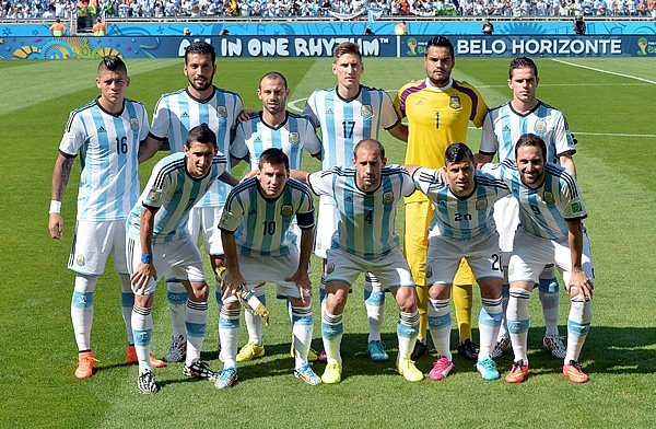 Argentina lista para la foto oficial.