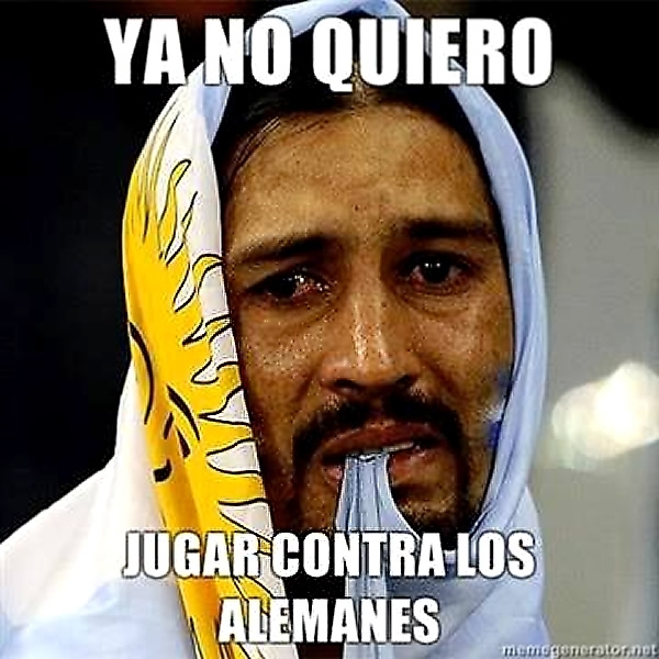 Argentina se tuvo que medir con la poderosa Alemania en la Final.