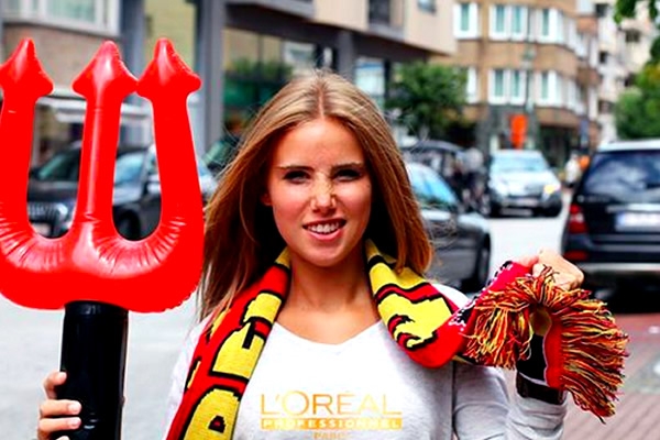 Axelle Despiegelaere, de diablita a Novia de Brasil 2014.