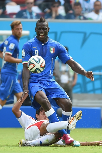 Balotelli fue el encargado de marcar para la escuadra italiana.