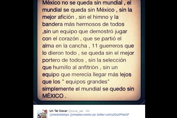 Bienvenida Tricolor.
