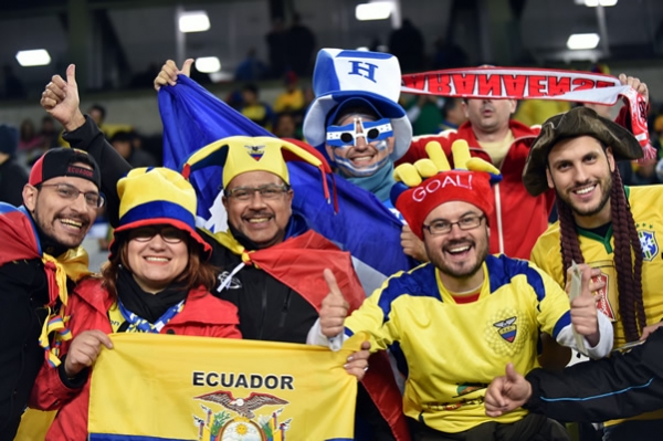 Bienvenidos al juego entre Honduras y Ecuador.