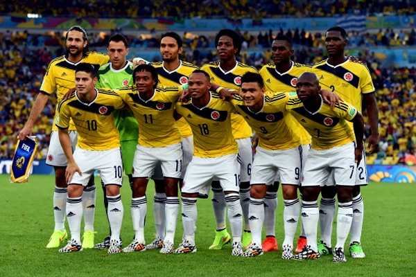 Colombia con James, Aguilar y Sánchez.