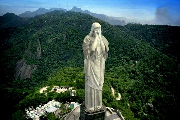 Hasta el Cristo Redentor de Brasil sintió pena por la Verdeamarela.