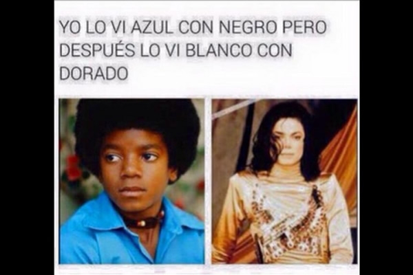 ¿De qué color ves el vestido?