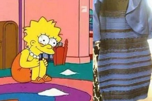 ¿De qué color ves el vestido?