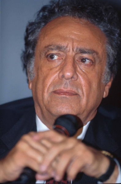 Durante una conferencia de prensa en marzo de 1991.