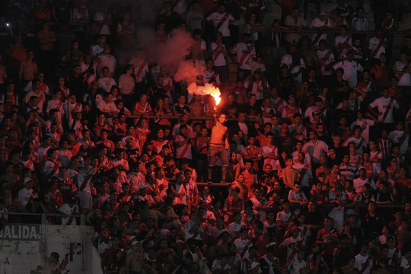 El apoyo de la afición de River Plate.