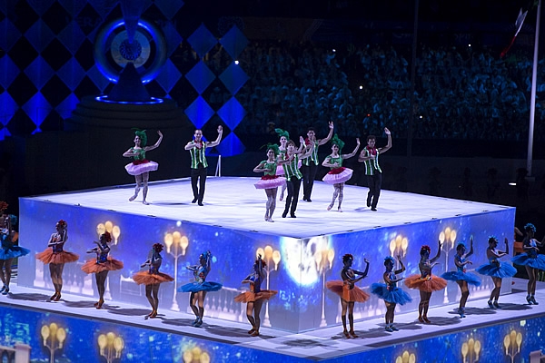 El baile y la música enmarcaron la ceremonia de inauguración.