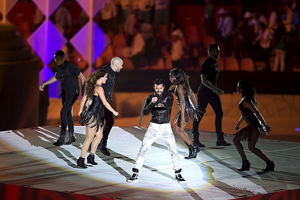 El boricua Ricky Martin dio el cerrojazo a la ceremonia de apertura de los JCC Veracruz 2014.