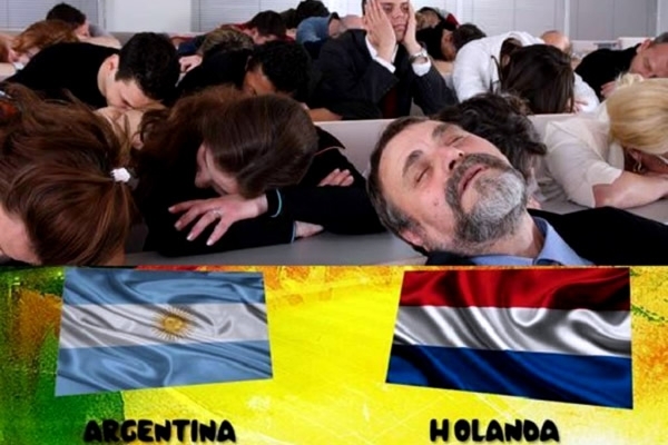 El duelo Argentina-Holanda fue uno de los más aburridos del Mundial.