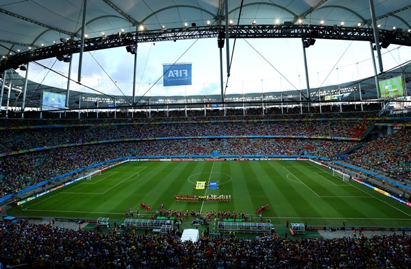 El Estadio se encuentra listo para que inicie el encuentro.