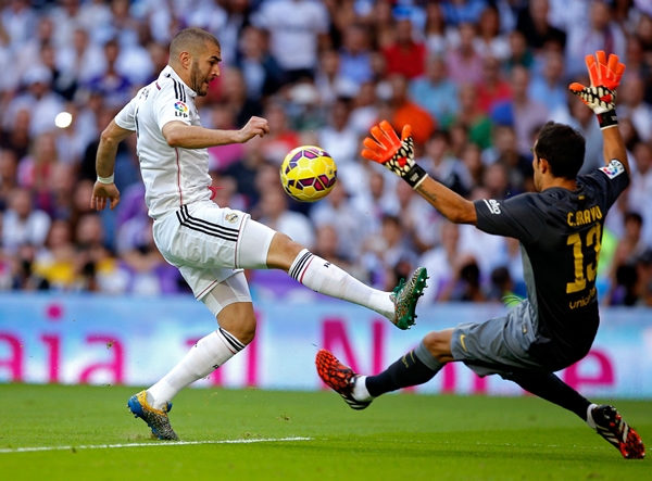 El Madrid presionó con todo al frente para conseguir el empate.